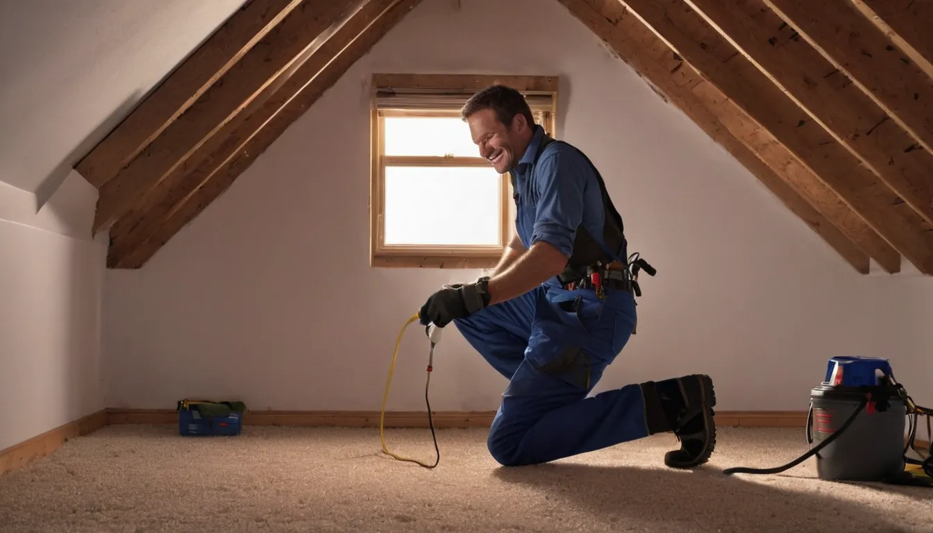 A friendly local provider checking an attic for animal entry points in a home near Gaithersburg